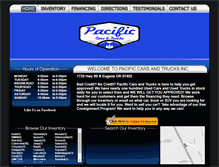 Tablet Screenshot of pacificcarsandtrucks.com